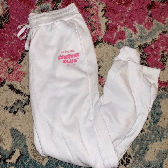 White Fox White Sweatpants - Picture 2 of 3